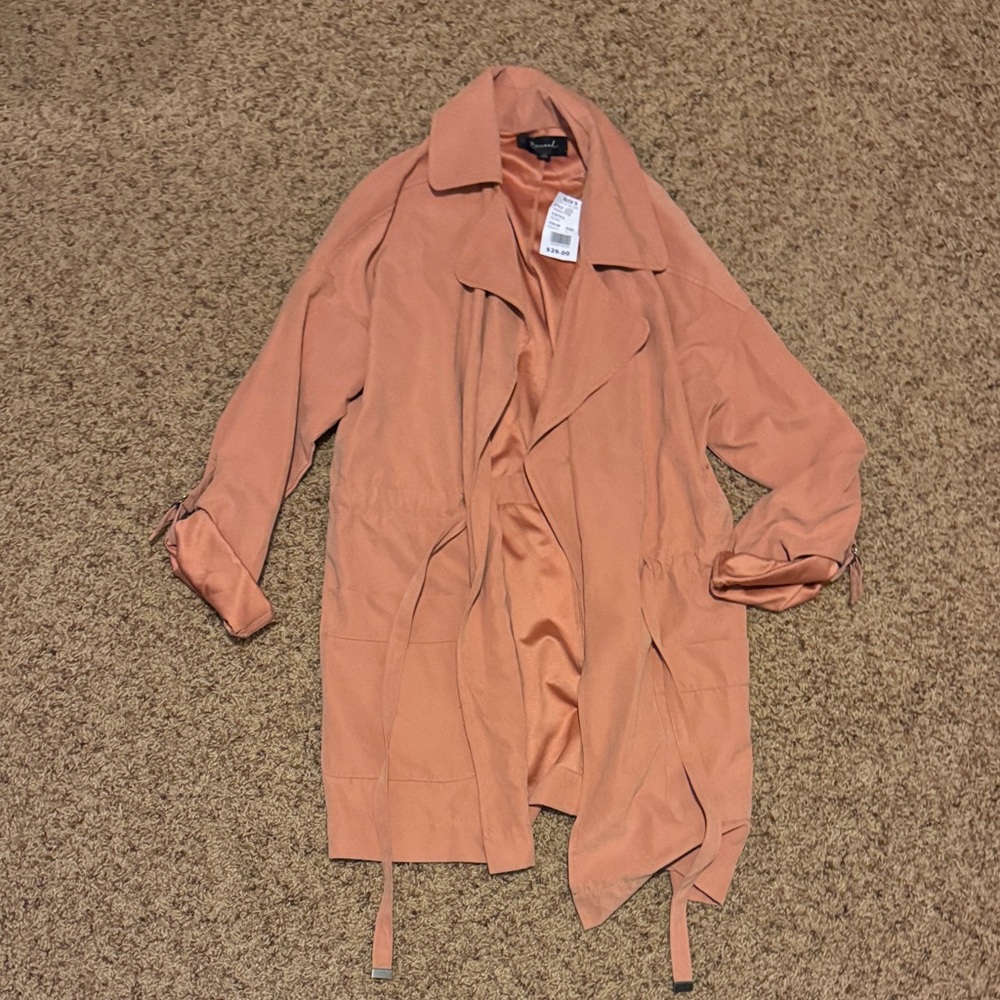 BE COOL Peach Trench Coat